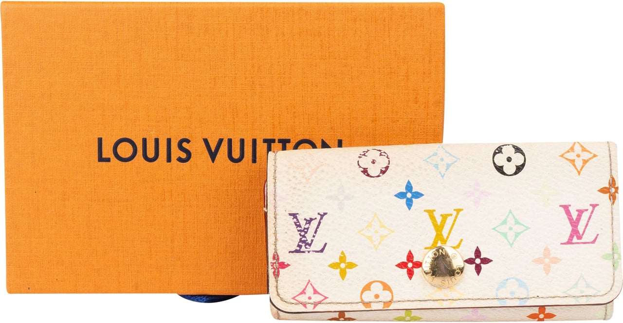 Louis Vuitton Louis Vuitton Limited Murakami Multicolor Keyholder Wit