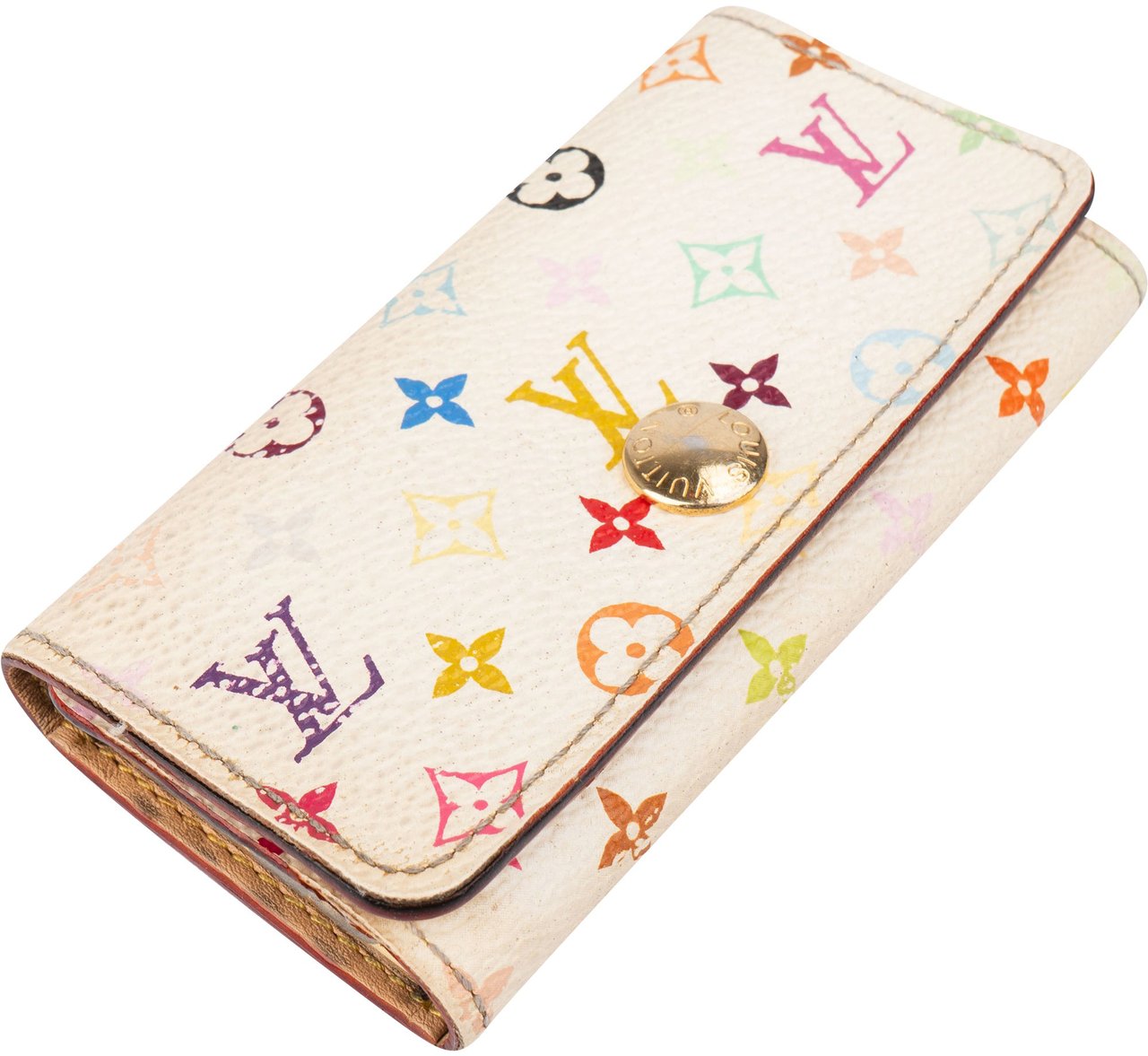 Louis Vuitton Louis Vuitton Limited Murakami Multicolor Keyholder Wit