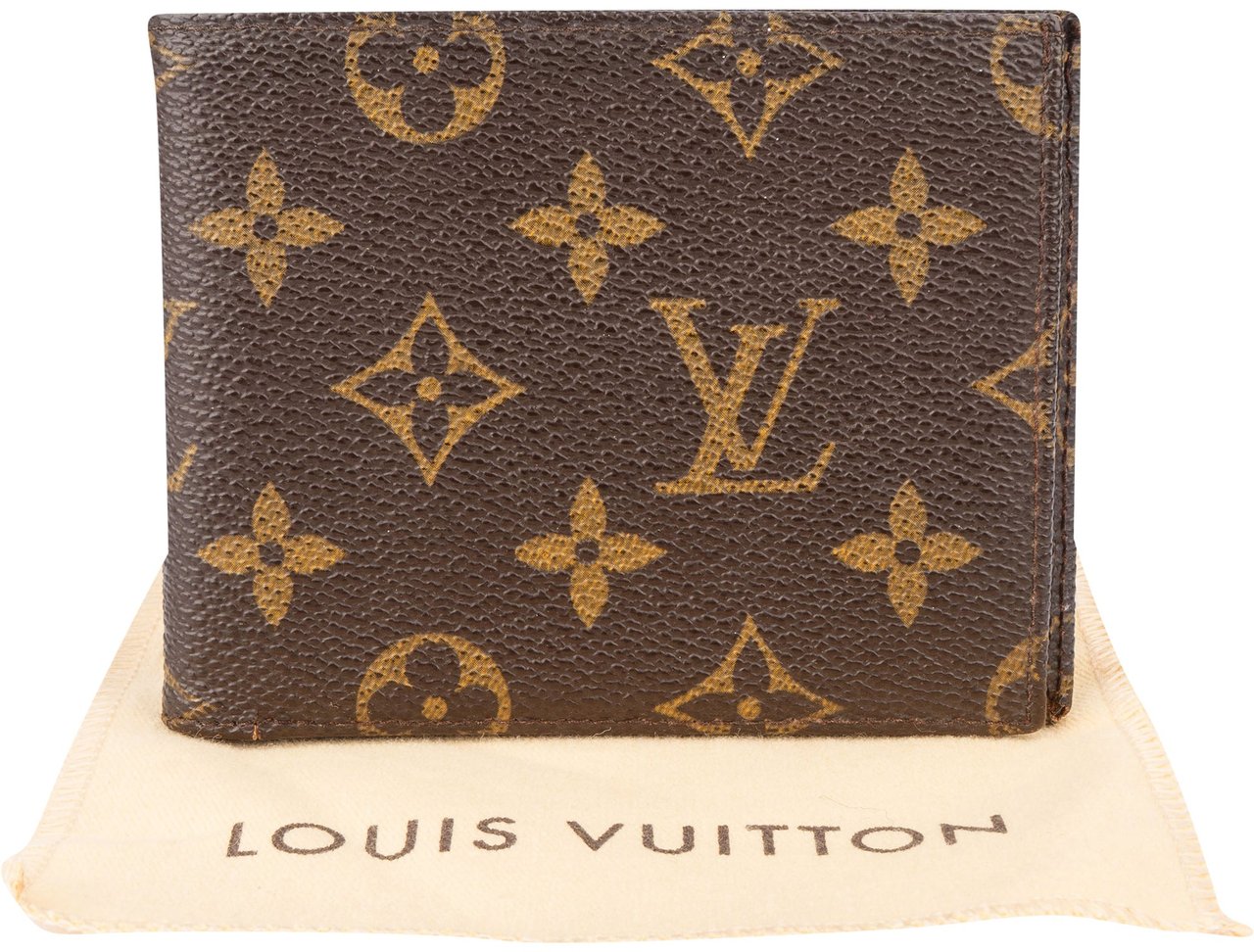 Louis Vuitton Louis Vuitton Canvas Monogram Porte Wallet Bruin