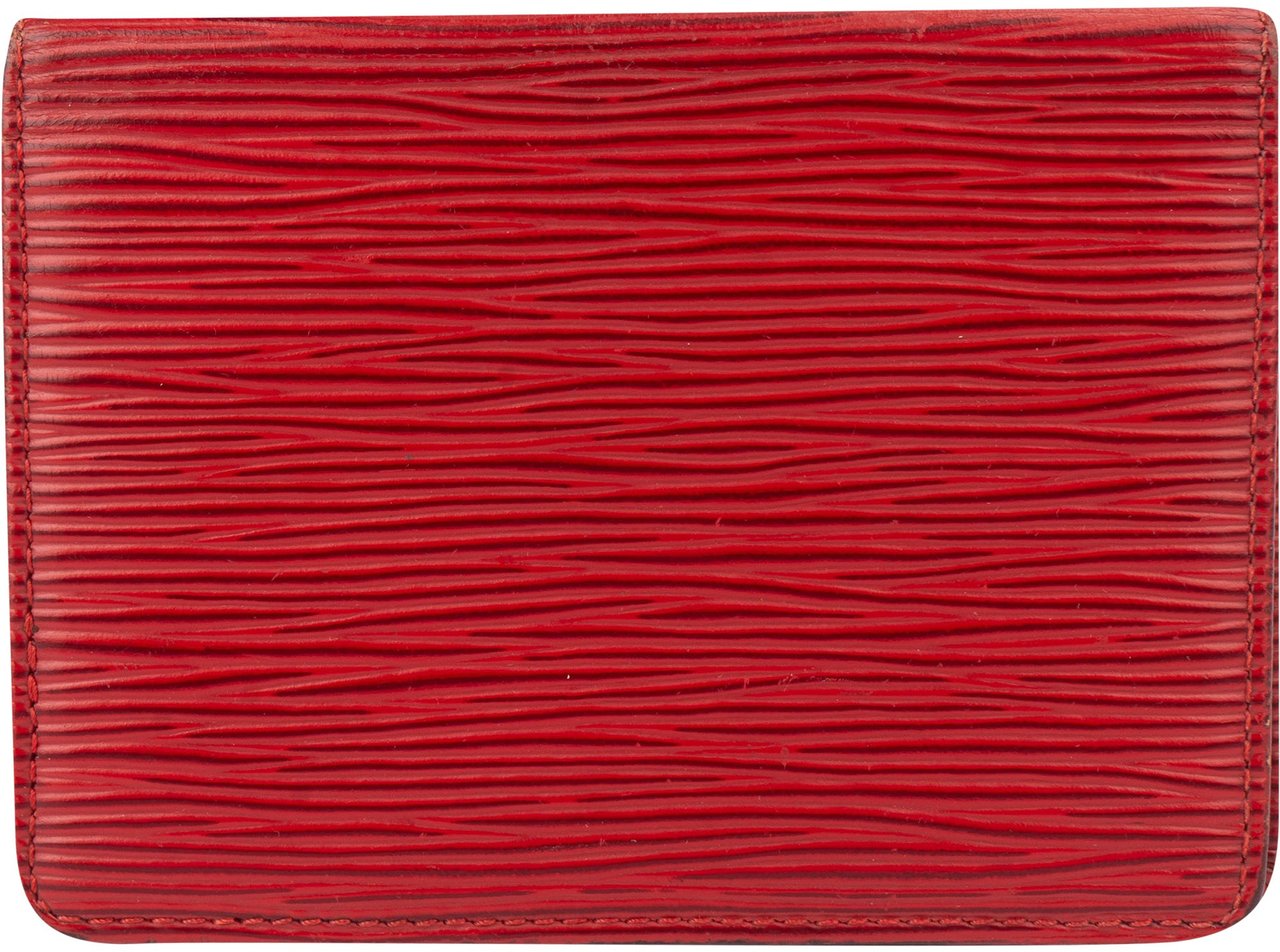 Louis Vuitton Louis Vuitton Rouge Epi Leather Cardholder Rood