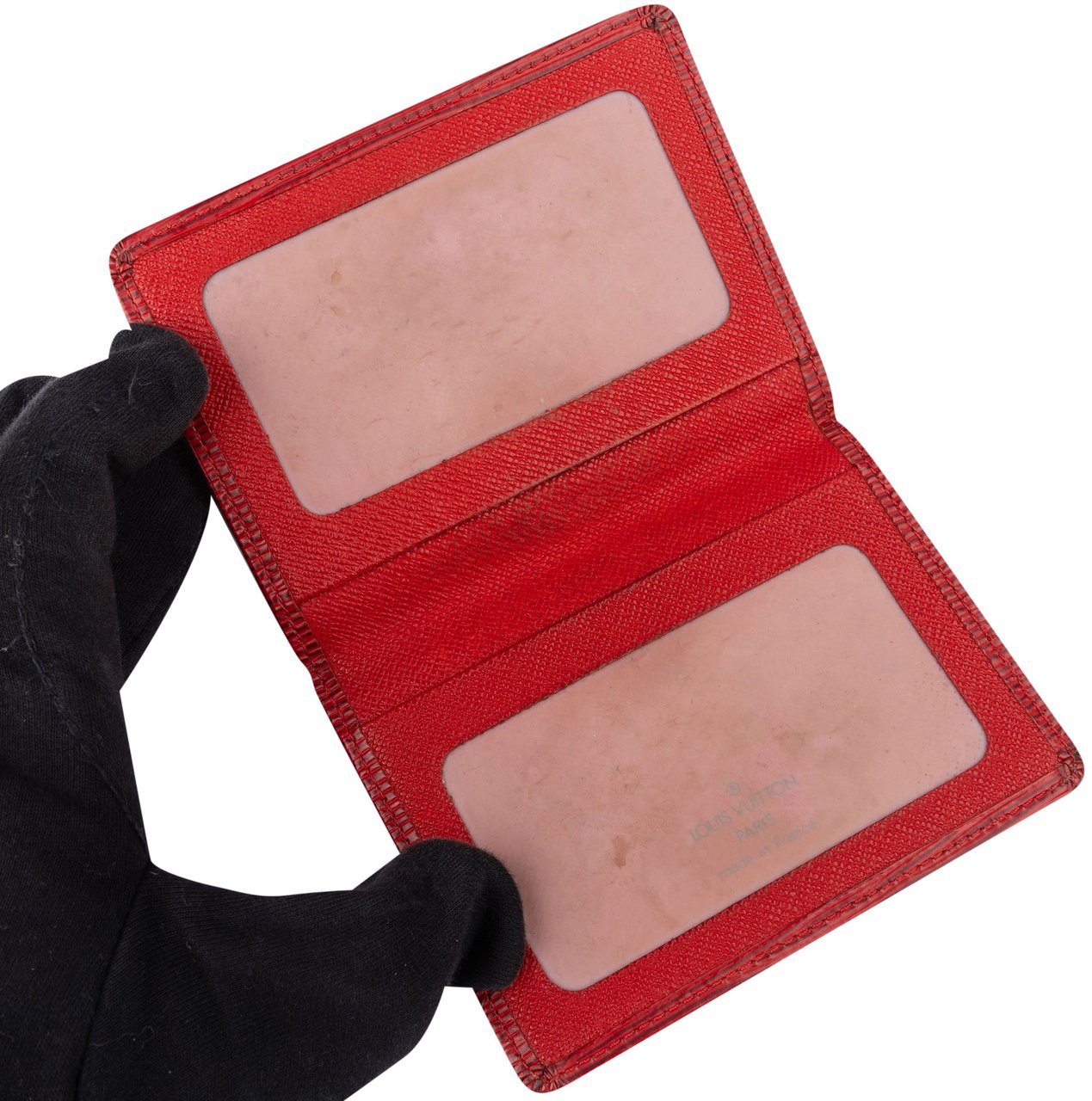 Louis Vuitton Louis Vuitton Rouge Epi Leather Cardholder Rood