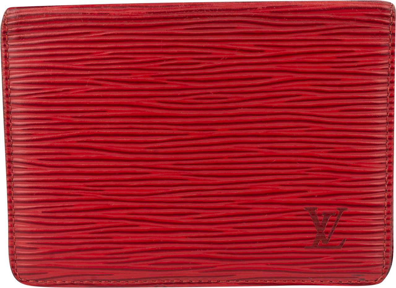 Louis Vuitton Louis Vuitton Rouge Epi Leather Cardholder Rood