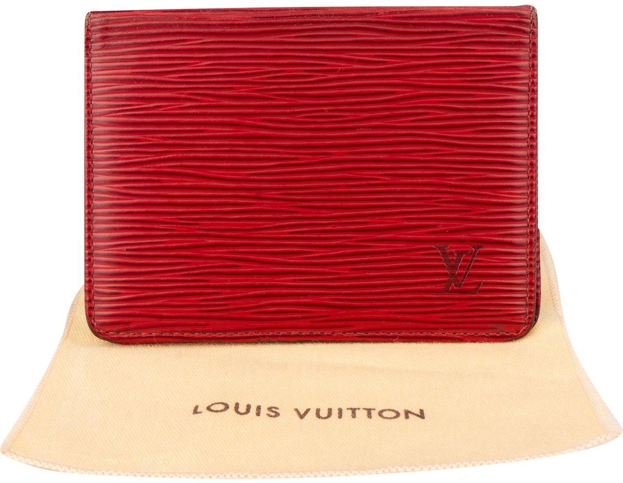 Louis Vuitton Louis Vuitton Rouge Epi Leather Cardholder Rood