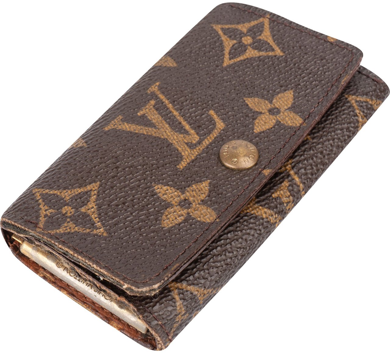 Louis Vuitton Louis Vuitton Canvas Monogram Keyholder Bruin