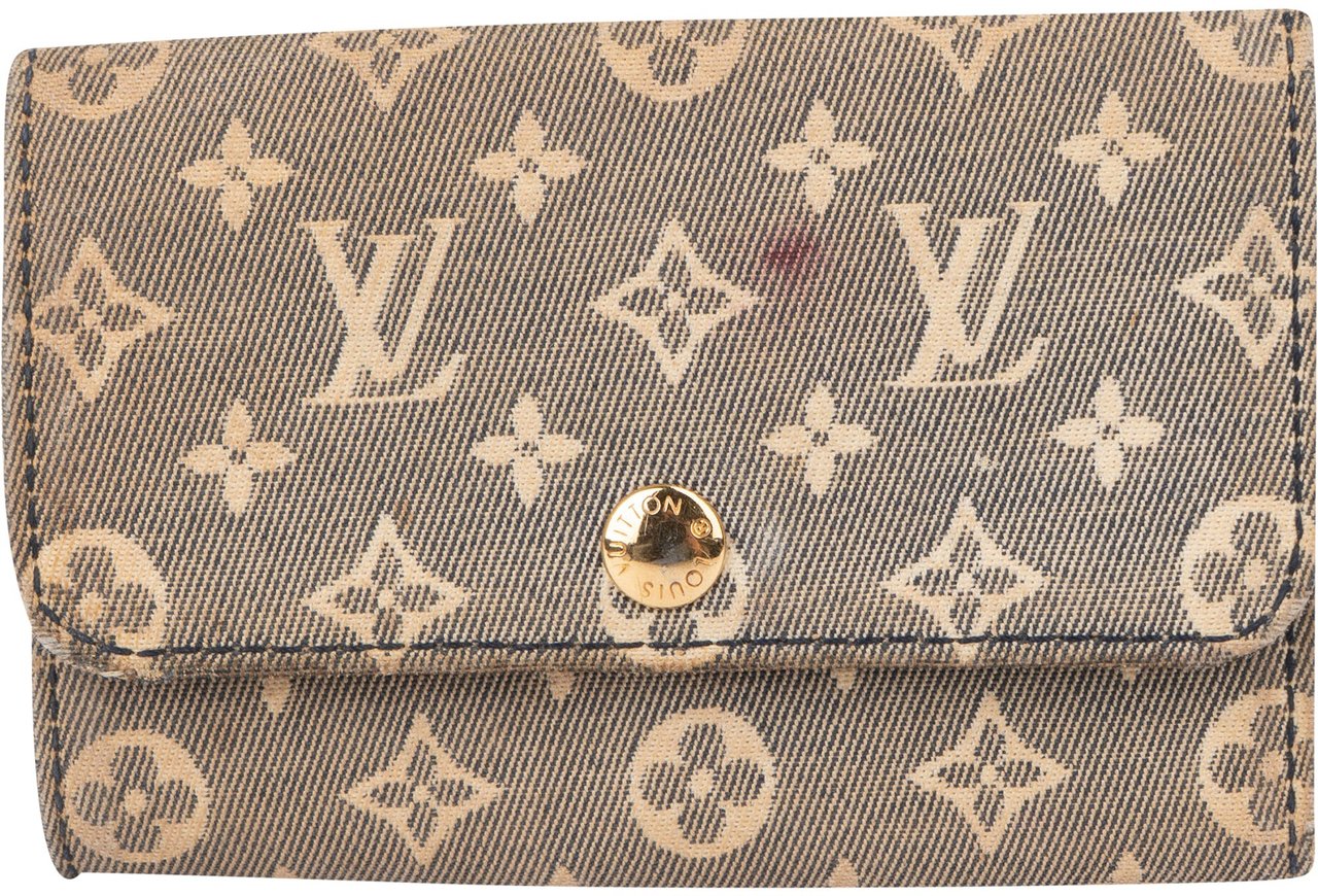 Louis Vuitton Louis Vuitton Mini Lin Monogram Keyholder Donkergrijs