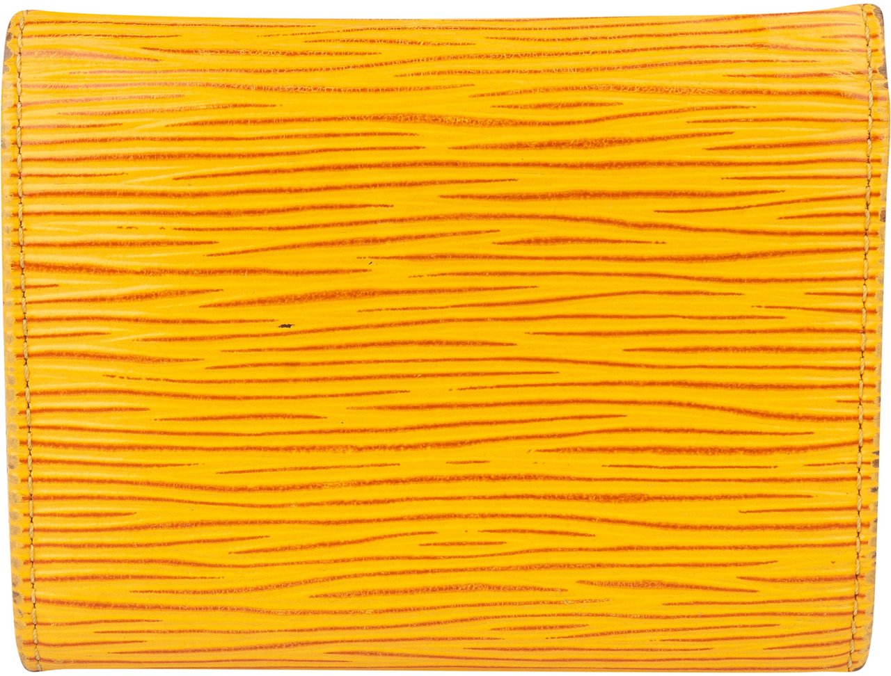 Louis Vuitton Louis Vuitton Yellow Epi Leather Mini Wallet Geel