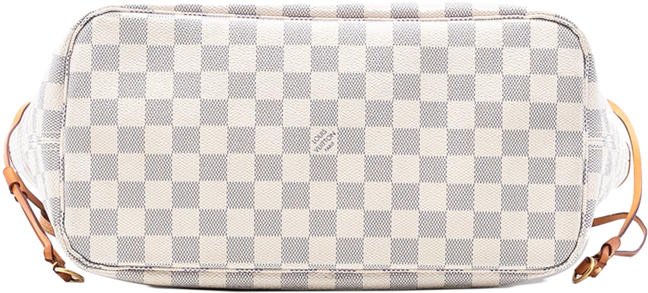 Louis Vuitton Damier Azur Neverfull MM Wit
