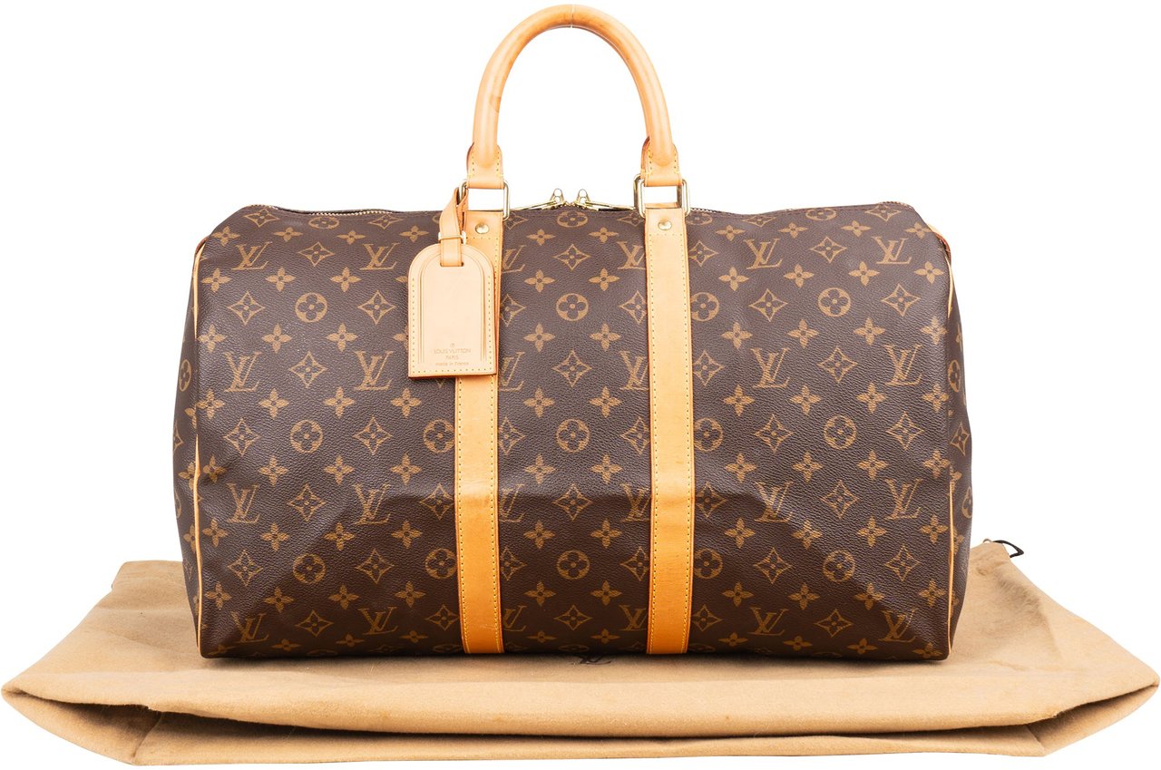 Louis Vuitton Louis Vuitton Canvas Monogram Keepall 45 Bruin