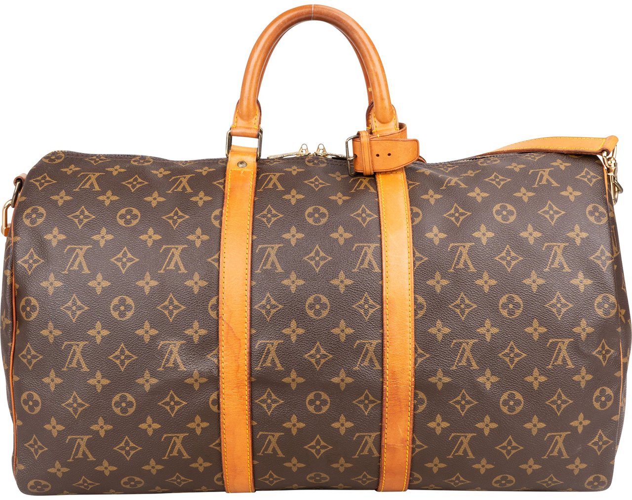 Louis Vuitton Louis Vuitton Canvas Monogram Keepall 50 Bandouliere Bruin