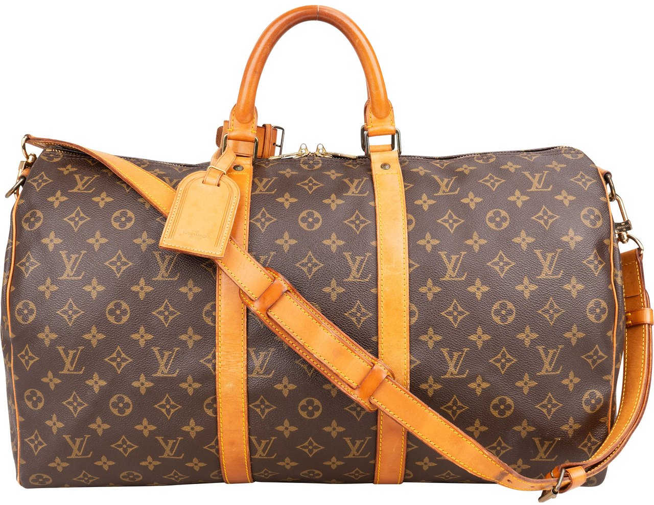 Louis Vuitton Louis Vuitton Canvas Monogram Keepall 50 Bandouliere Bruin