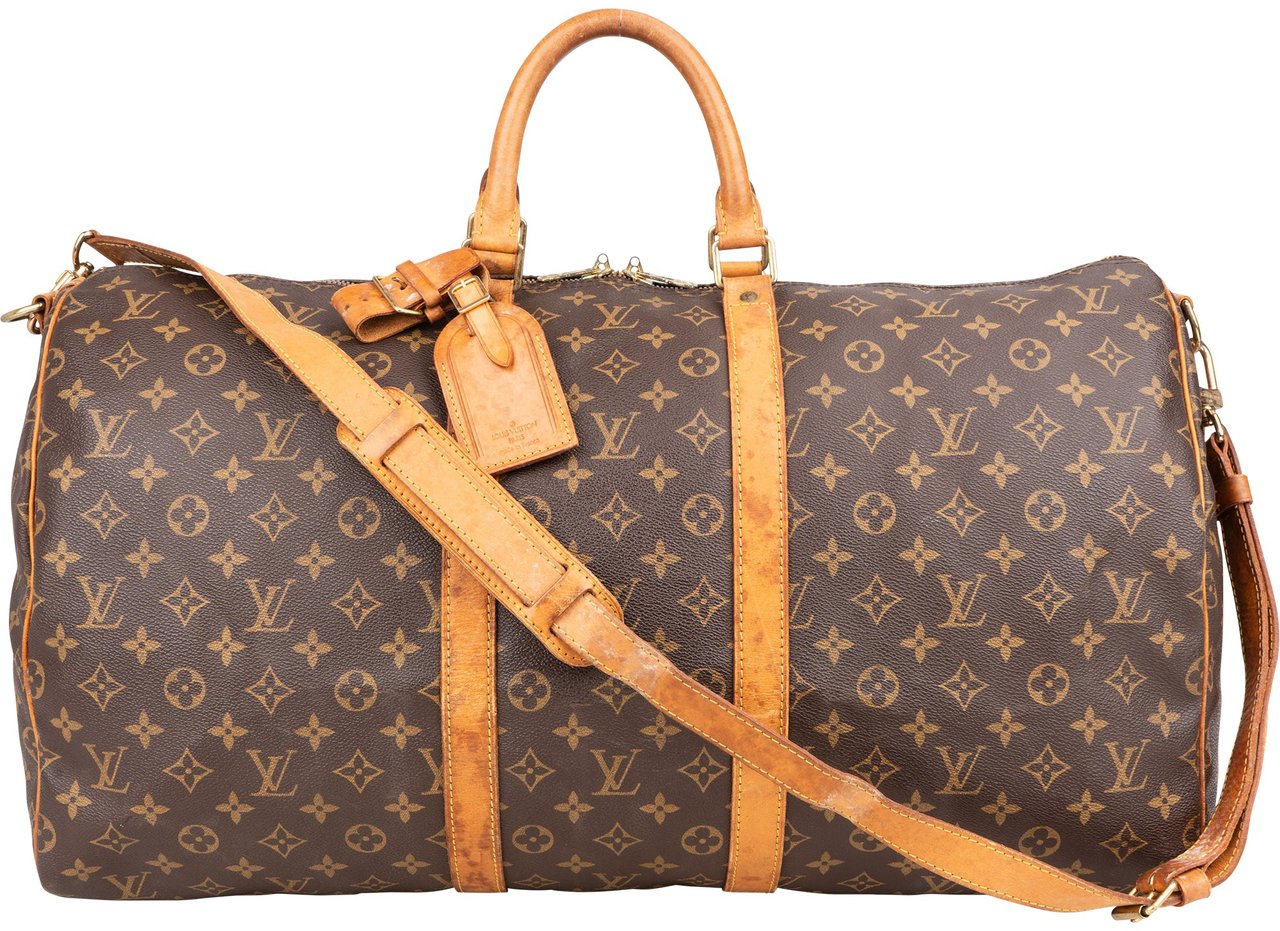 Louis Vuitton Louis Vuitton Canvas Monogram Keepall 55 Bandouliere Bruin