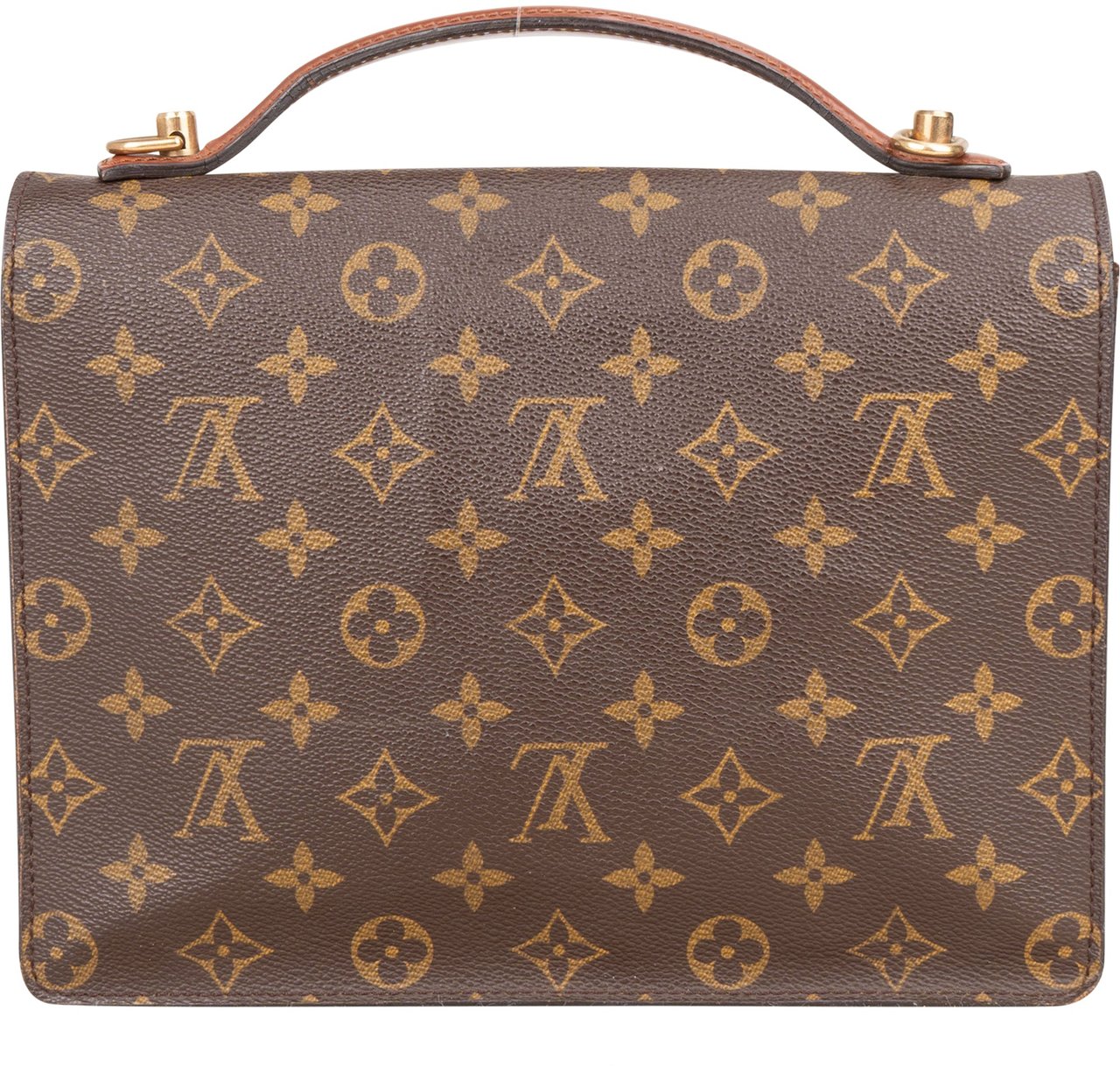 Louis Vuitton Louis Vuitton Canvas Monogram Monceau Handbag Bruin