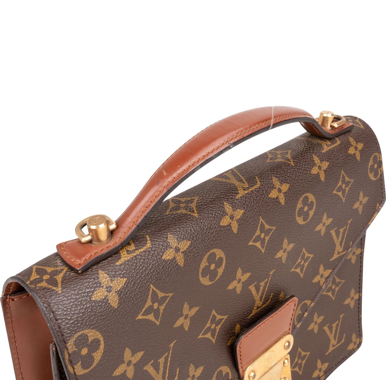 Louis Vuitton Louis Vuitton Canvas Monogram Monceau Handbag Bruin