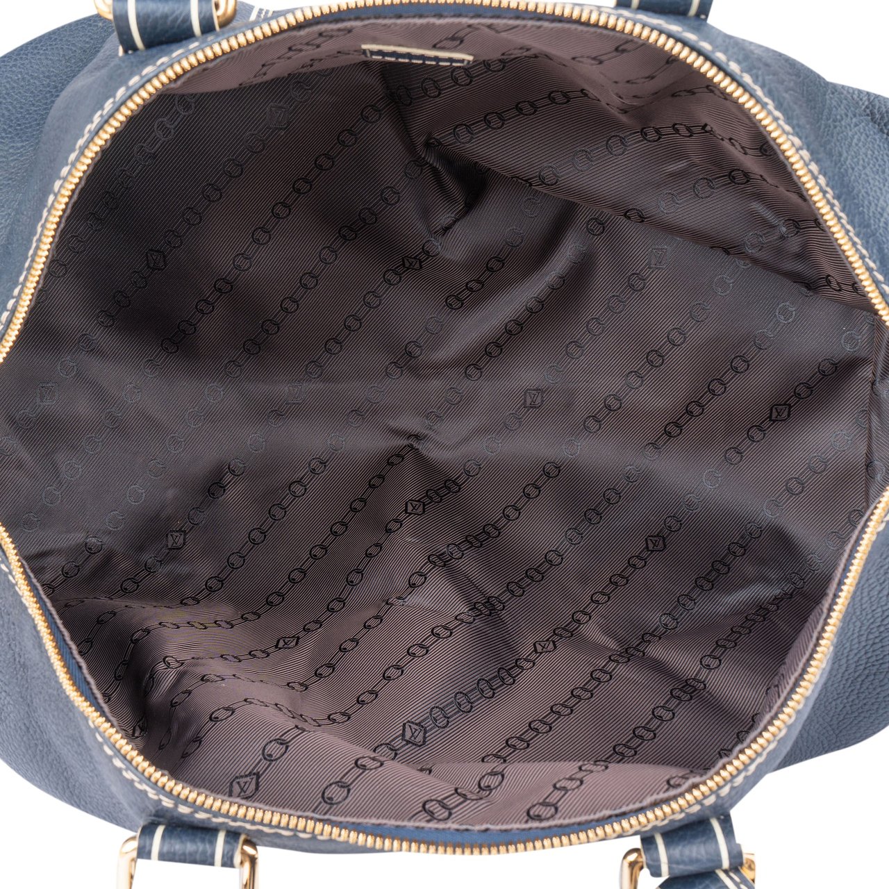 Louis Vuitton Louis Vuitton Premium Navy Tobago Leather Keepall 50 Blauw