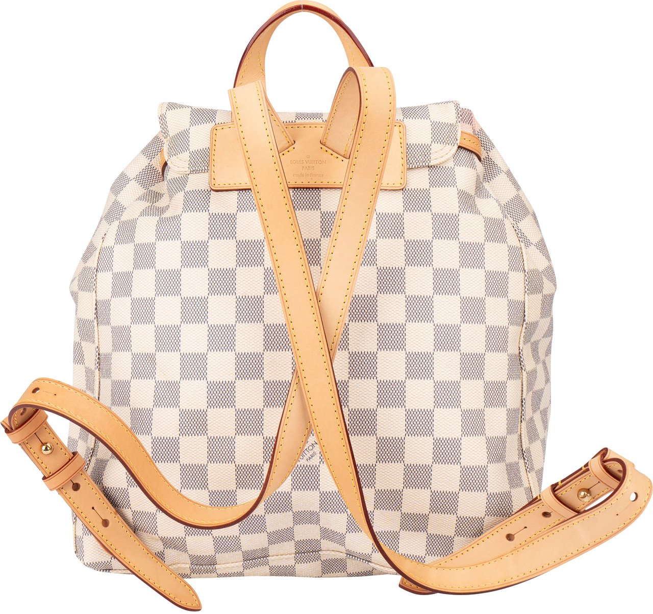 Louis Vuitton Louis Vuitton Damier Azur Monogram Sperone Backpack Wit