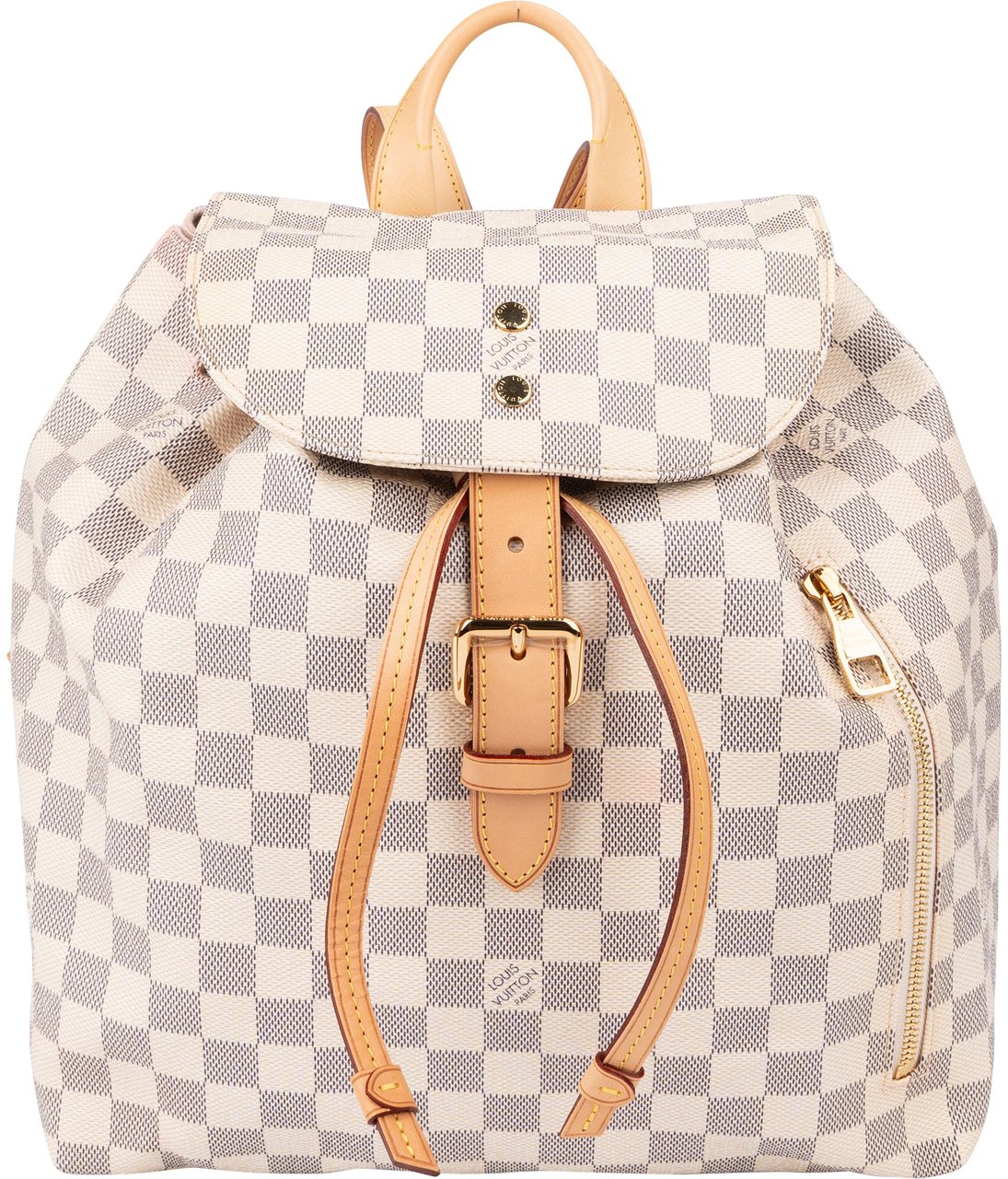 Louis Vuitton Louis Vuitton Damier Azur Monogram Sperone Backpack Wit
