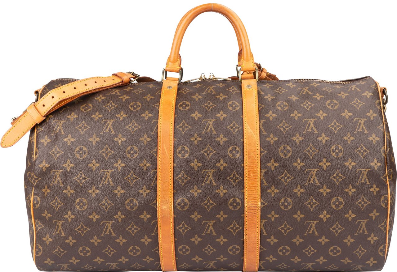 Louis Vuitton Louis Vuitton Canvas Monogram Keepall 55 Bandouliere Bruin