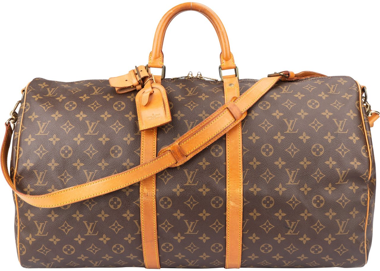 Louis Vuitton Louis Vuitton Canvas Monogram Keepall 55 Bandouliere Bruin