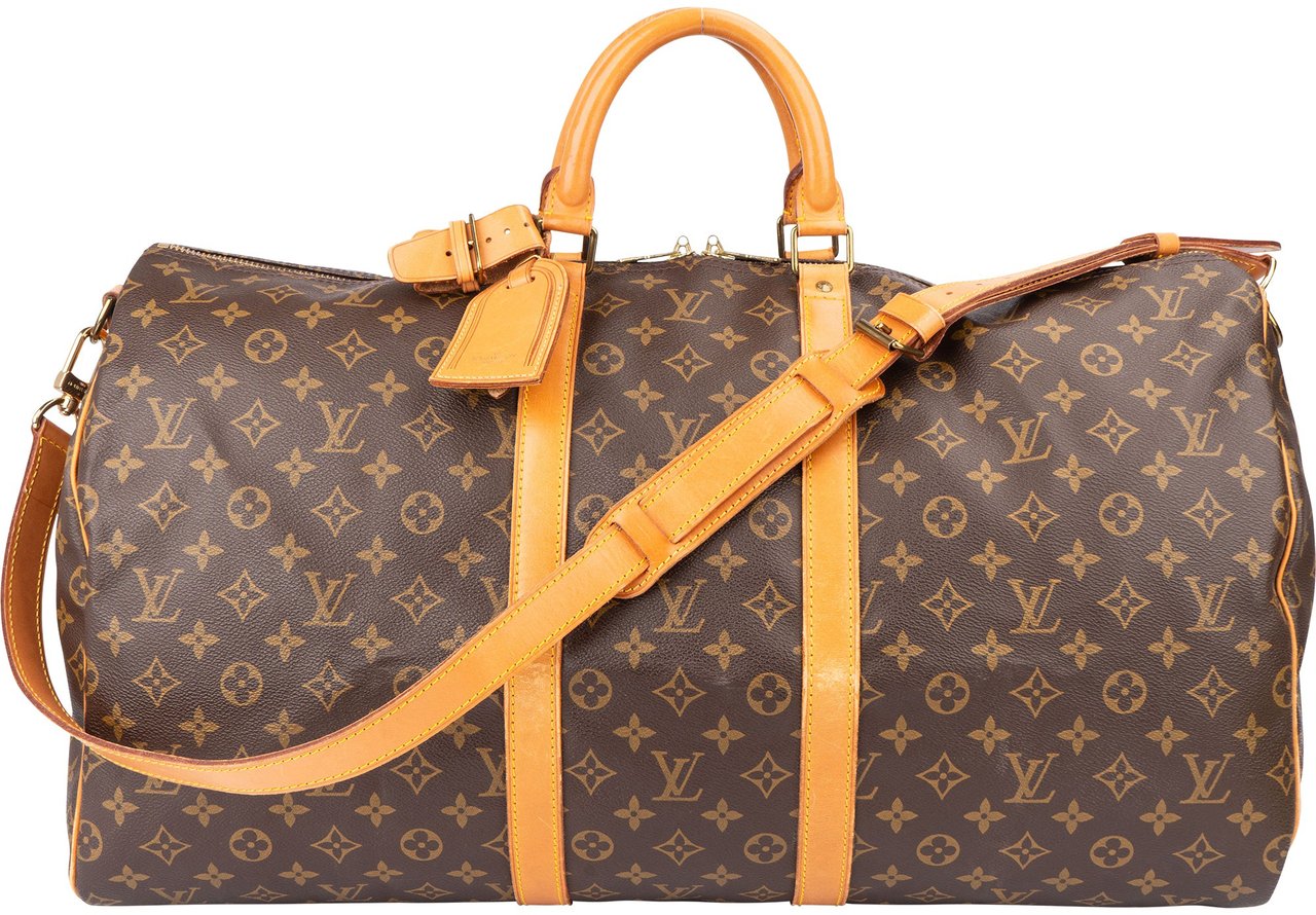 Louis Vuitton Louis Vuitton Canvas Monogram Keepall 55 Bandouliere Bruin