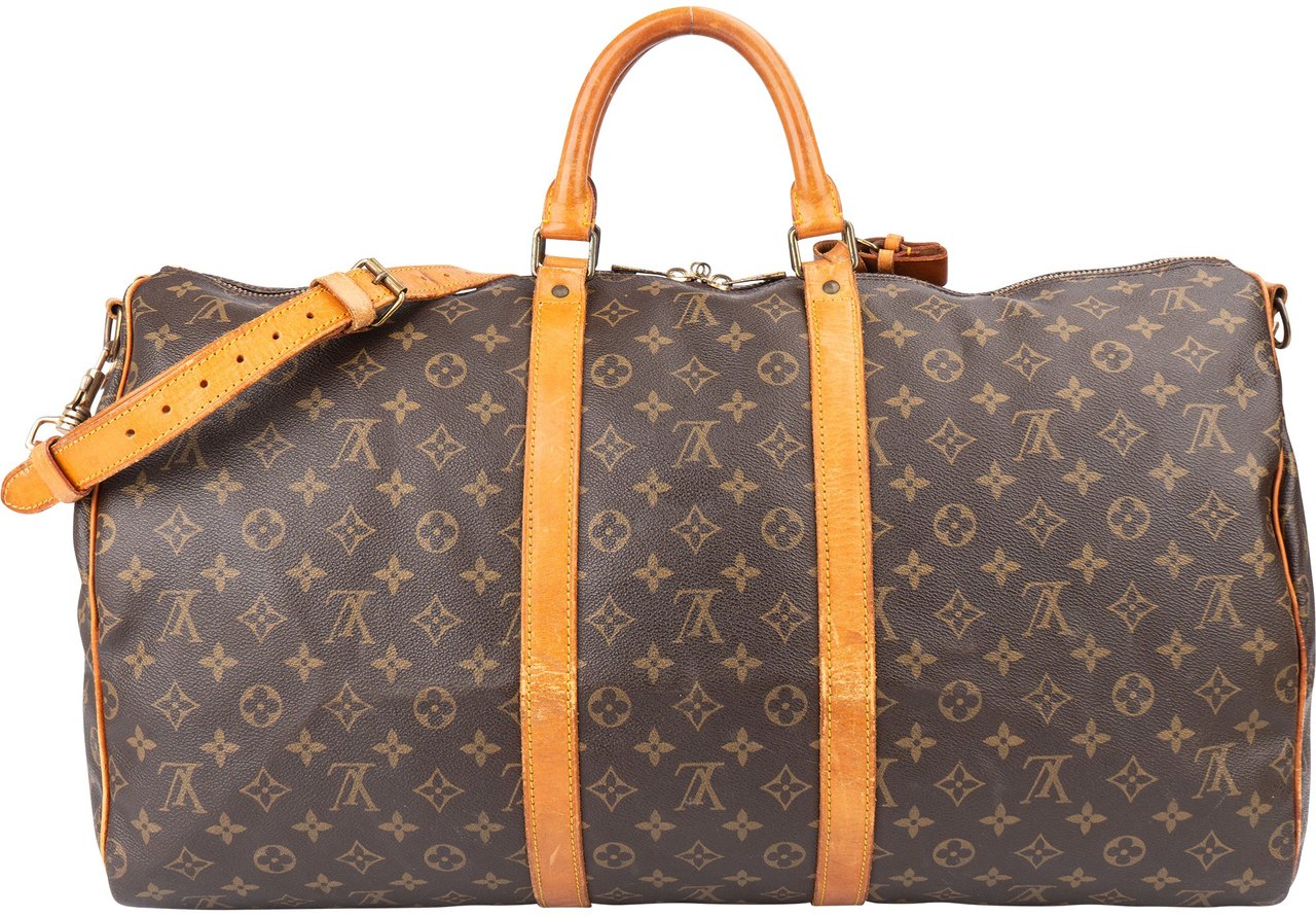 Louis Vuitton Louis Vuitton Canvas Monogram Keepall 55 Bandouliere Bruin