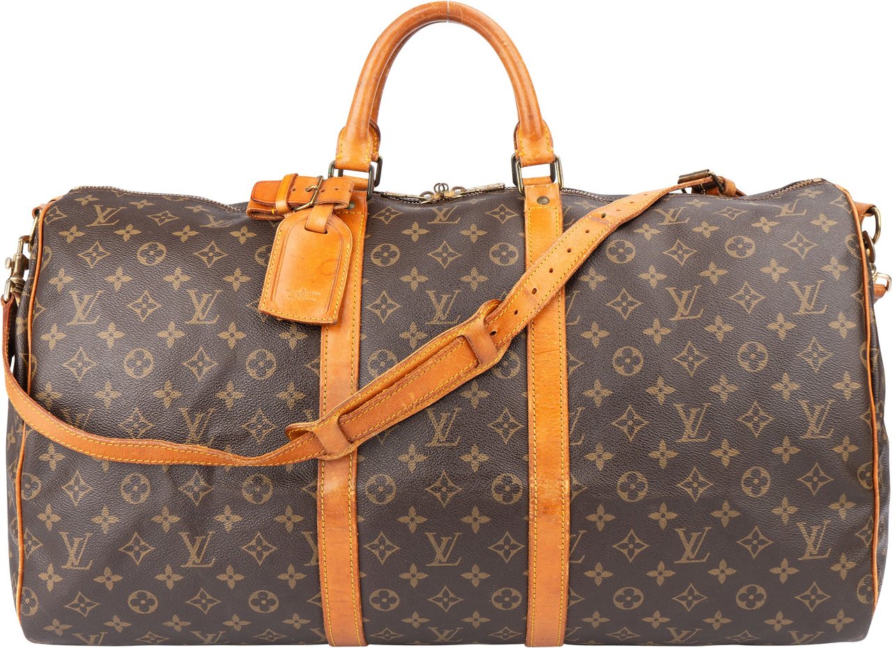 Louis Vuitton Louis Vuitton Canvas Monogram Keepall 55 Bandouliere Bruin