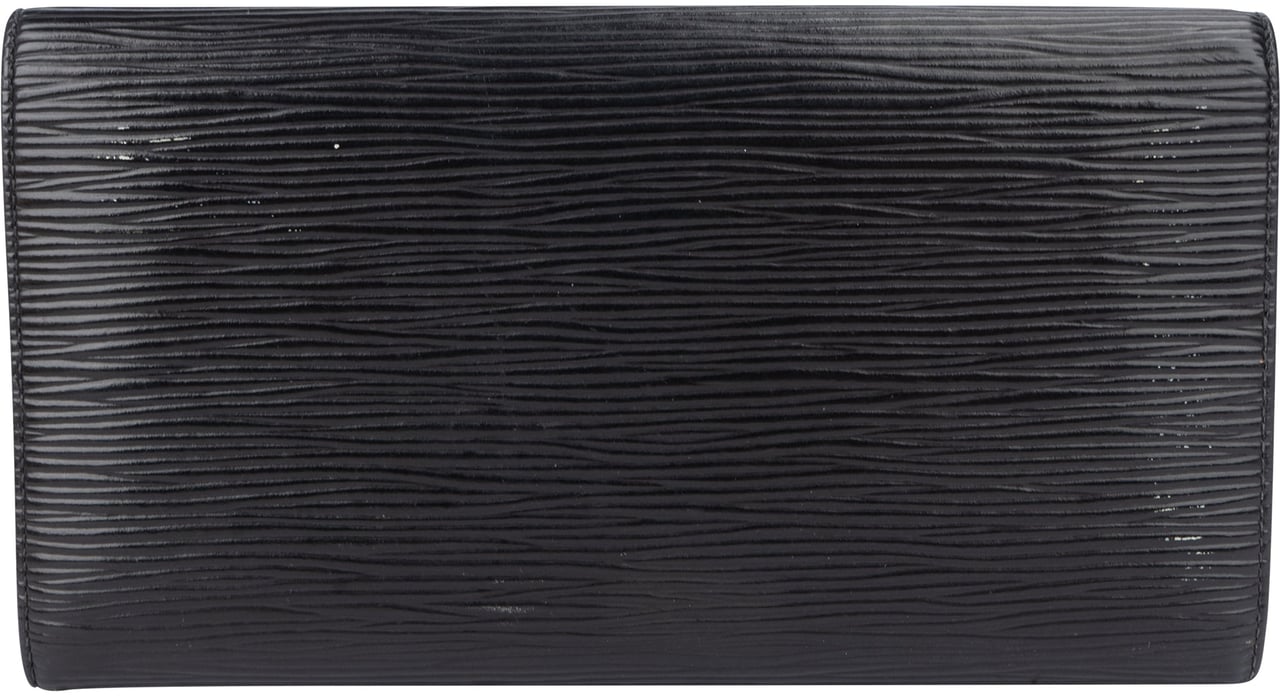 Louis Vuitton Louis Vuitton Noir Epi Leather Sarah Wallet Zwart