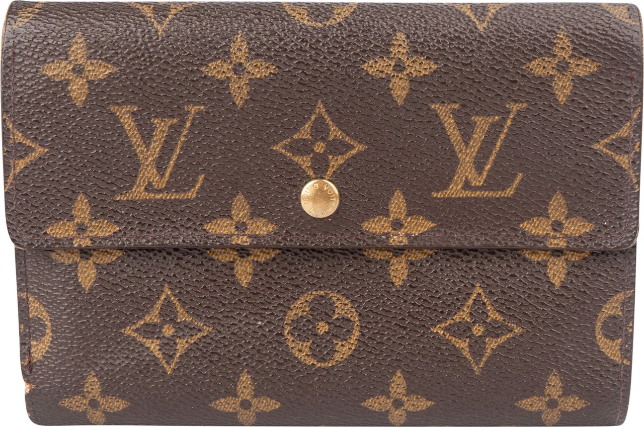 Louis Vuitton Louis Vuitton Canvas Monogram Tresor Wallet Bruin