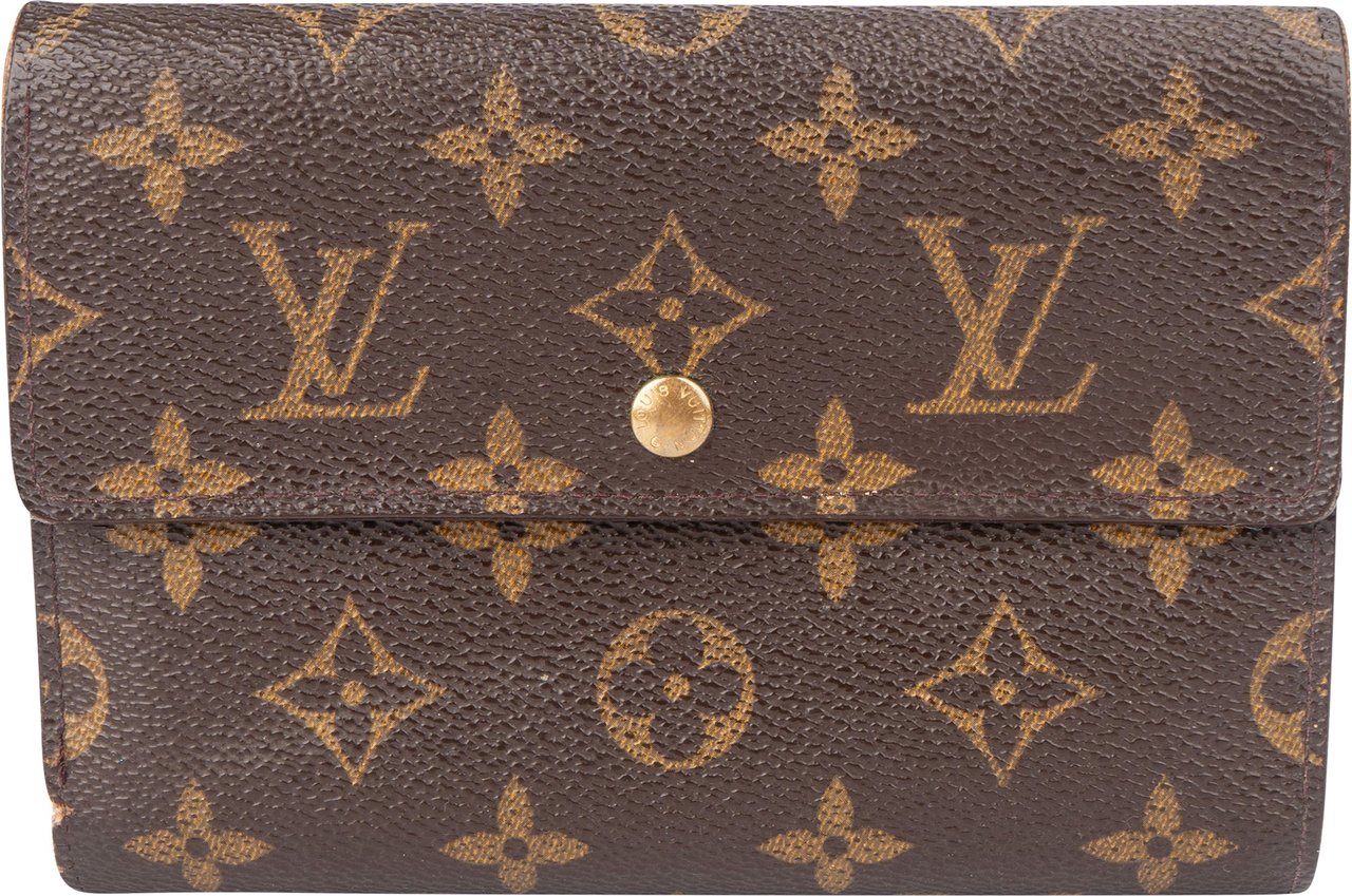 Louis Vuitton Louis Vuitton Canvas Monogram Tresor Wallet Bruin