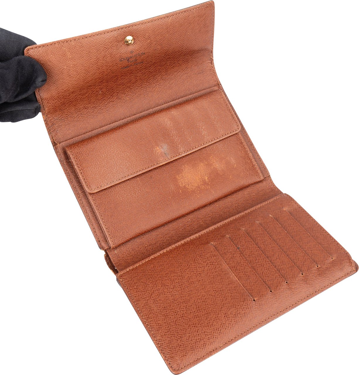 Louis Vuitton Louis Vuitton Canvas Monogram Tresor Wallet Bruin