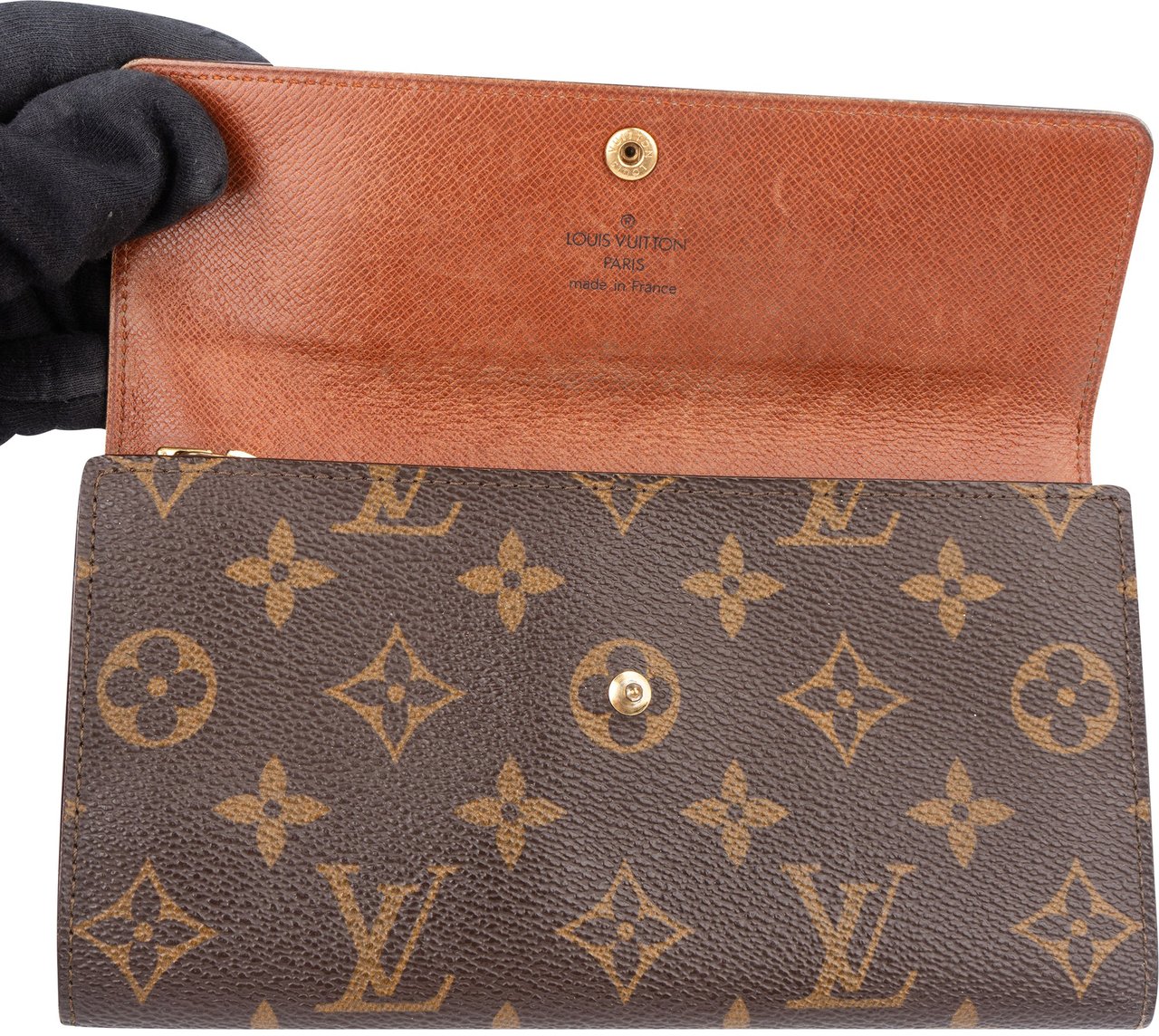 Louis Vuitton Louis Vuitton Canvas Monogram Sarah Wallet Bruin