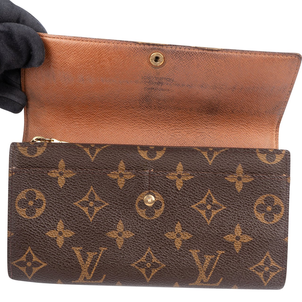 Louis Vuitton Louis Vuitton Canvas Monogram Sarah Wallet Bruin