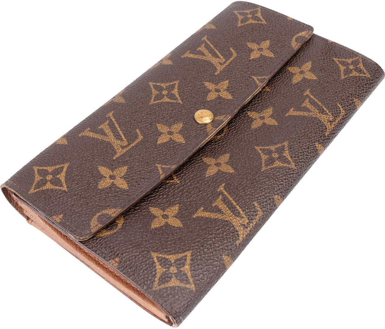 Louis Vuitton Louis Vuitton Canvas Monogram Sarah Wallet Bruin