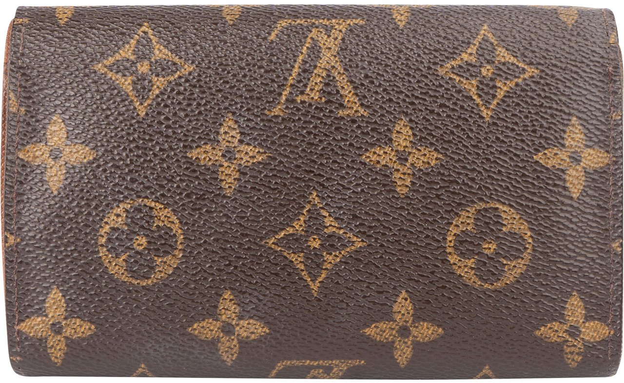 Louis Vuitton Louis Vuitton Canvas Monogram Tresor Wallet Bruin