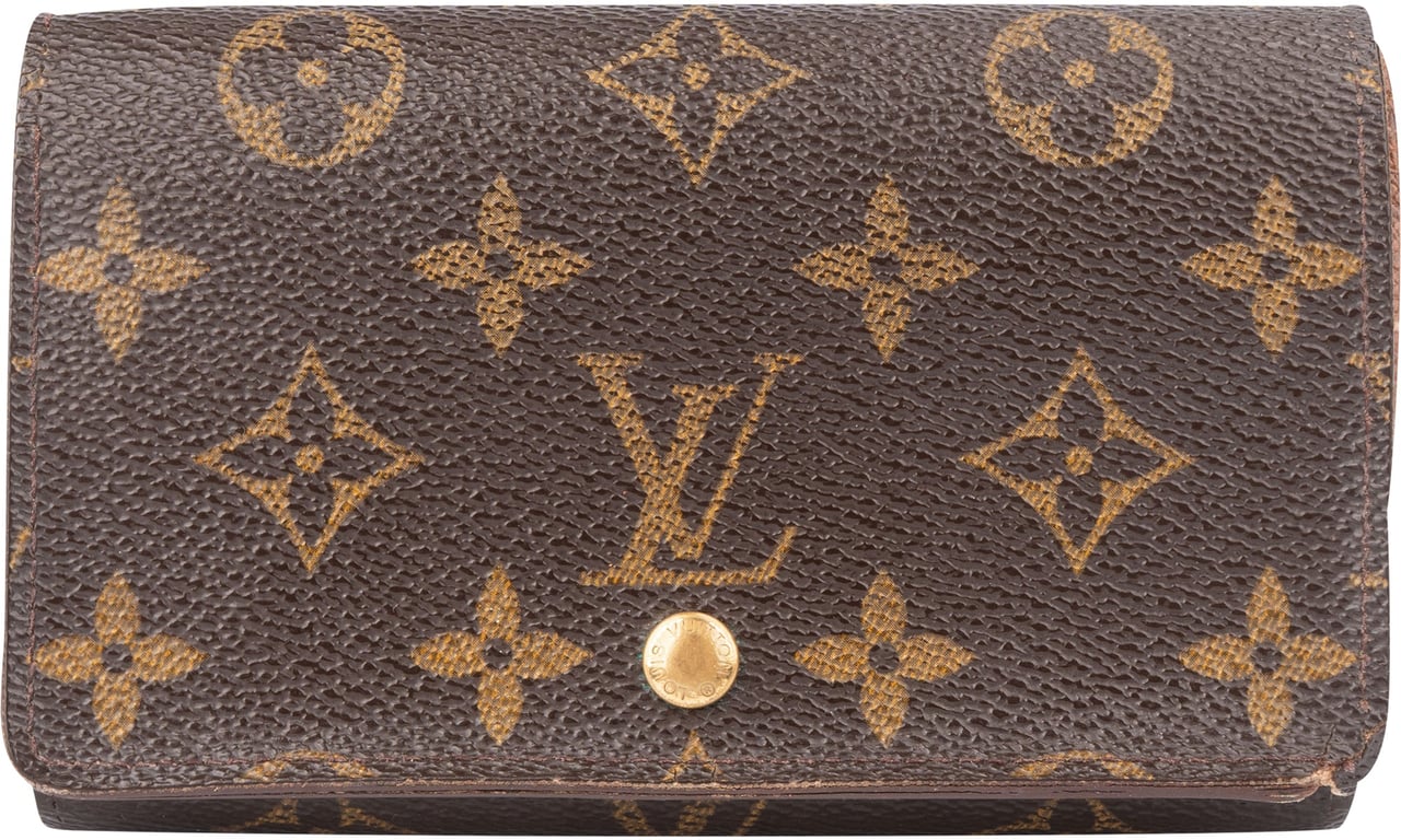Louis Vuitton Louis Vuitton Canvas Monogram Tresor Wallet Bruin