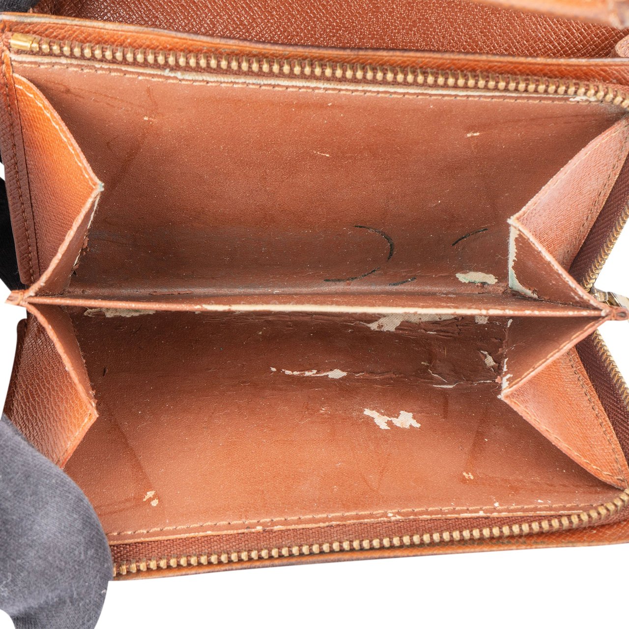 Louis Vuitton Louis Vuitton Canvas Monogram Tresor Wallet Bruin