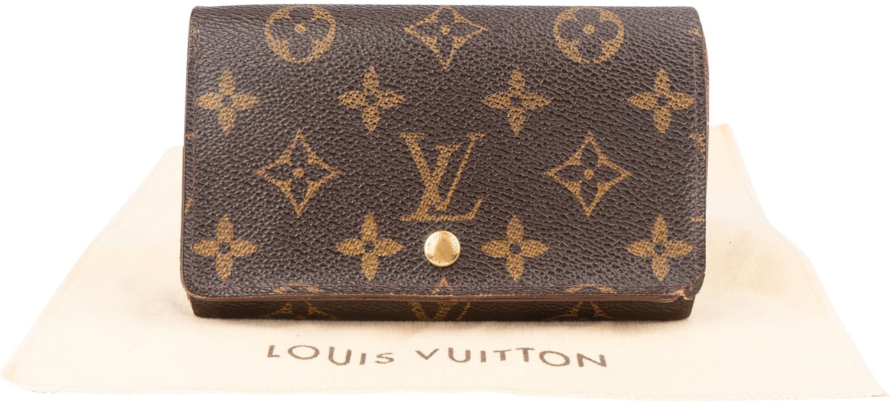 Louis Vuitton Louis Vuitton Canvas Monogram Tresor Wallet Bruin