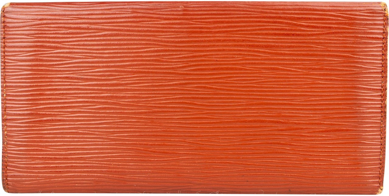 Louis Vuitton Louis Vuitton Cognac Epi Leather Wallet Bruin