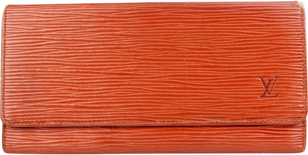 Louis Vuitton Louis Vuitton Cognac Epi Leather Wallet Bruin