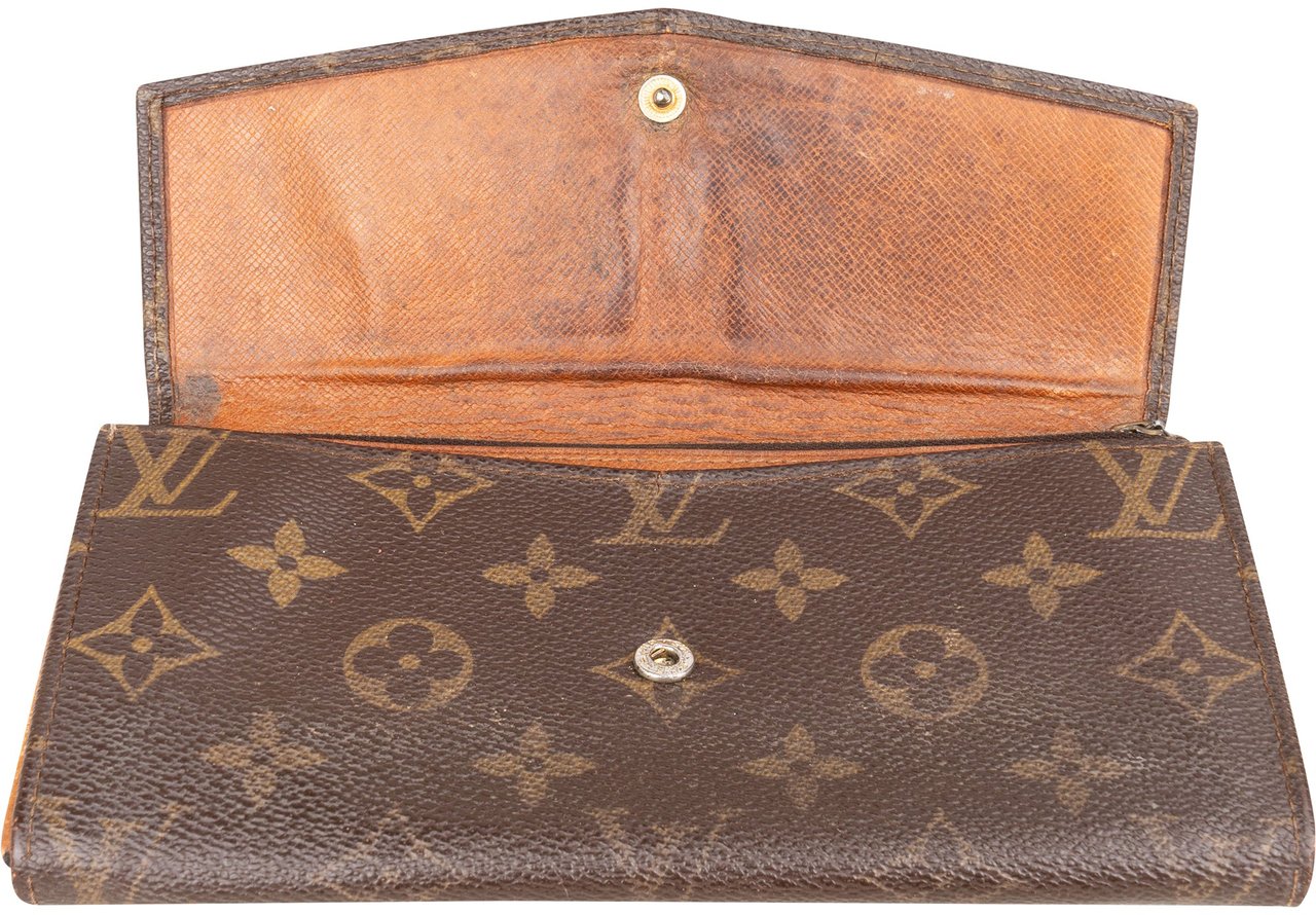 Louis Vuitton Louis Vuitton Canvas Monogram Wallet Bruin