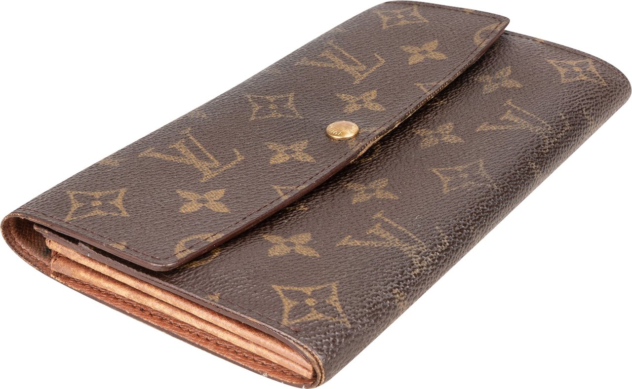 Louis Vuitton Louis Vuitton Canvas Monogram Sarah Wallet Bruin