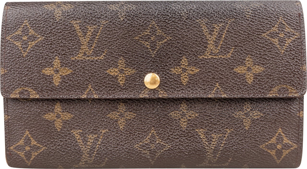 Louis Vuitton Louis Vuitton Canvas Monogram Sarah Wallet Bruin