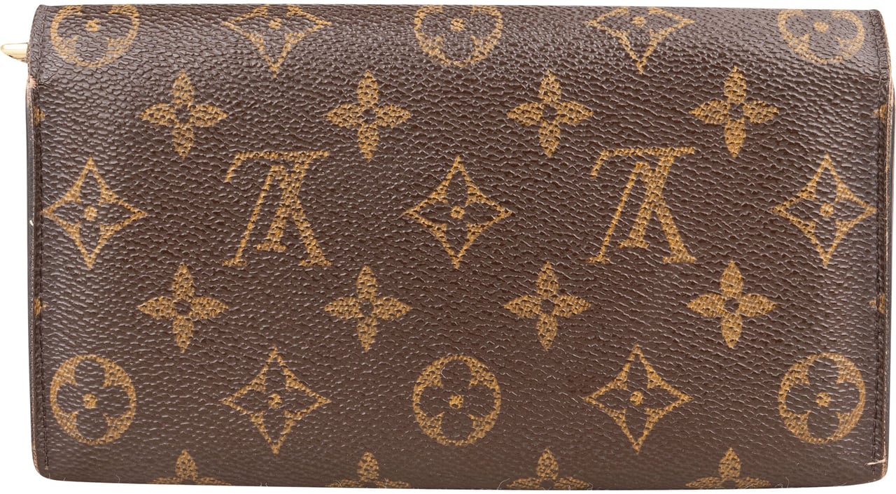 Louis Vuitton Louis Vuitton Canvas Monogram Sarah Wallet Bruin