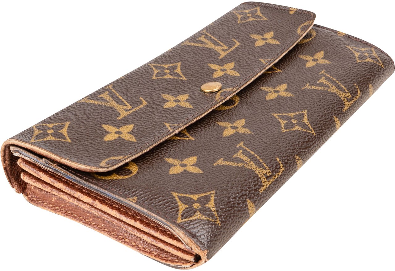 Louis Vuitton Louis Vuitton Canvas Monogram Sarah Wallet Bruin