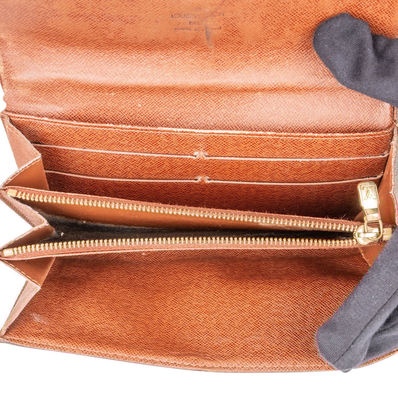 Louis Vuitton Louis Vuitton Canvas Monogram Sarah Wallet Bruin