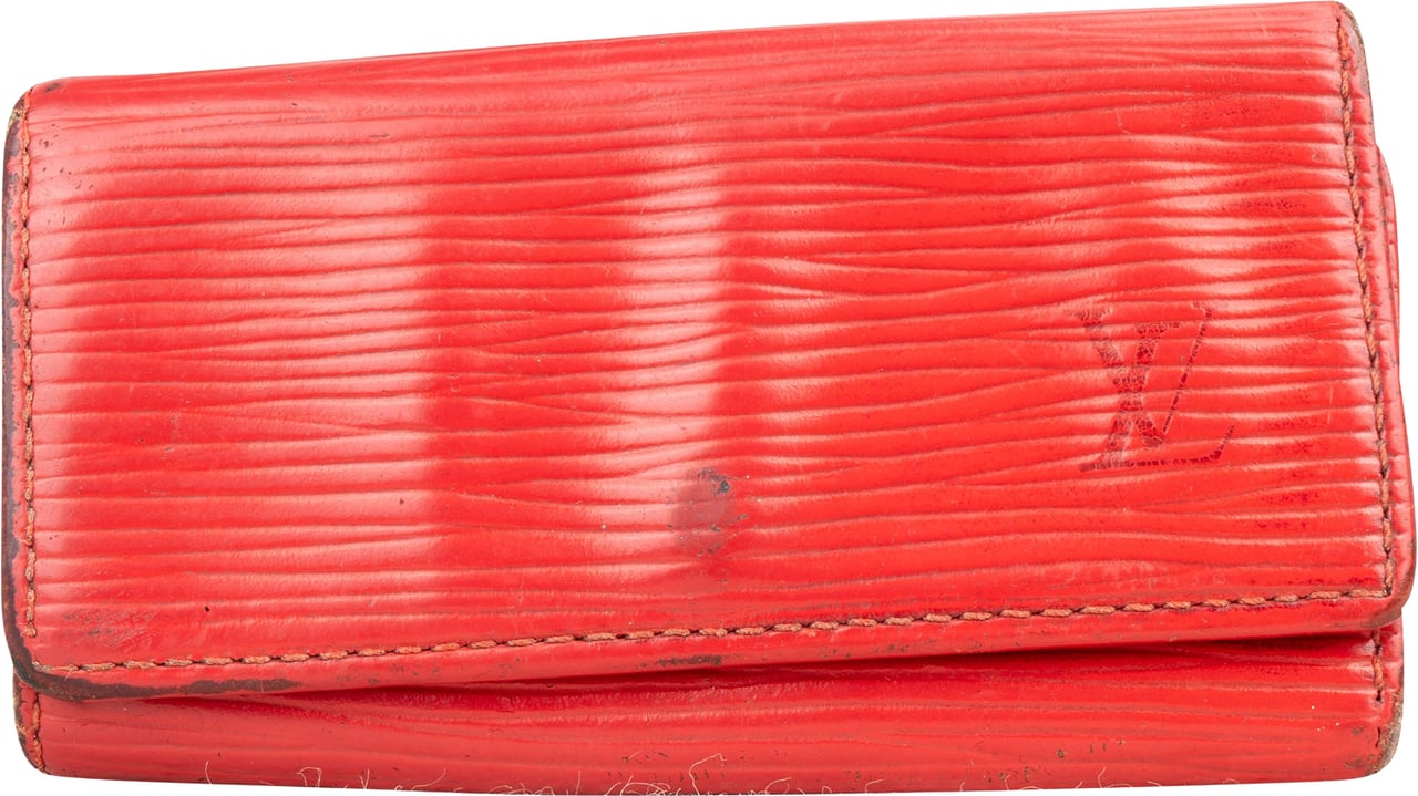 Louis Vuitton Rouge Epi Leather Keyholder Divers