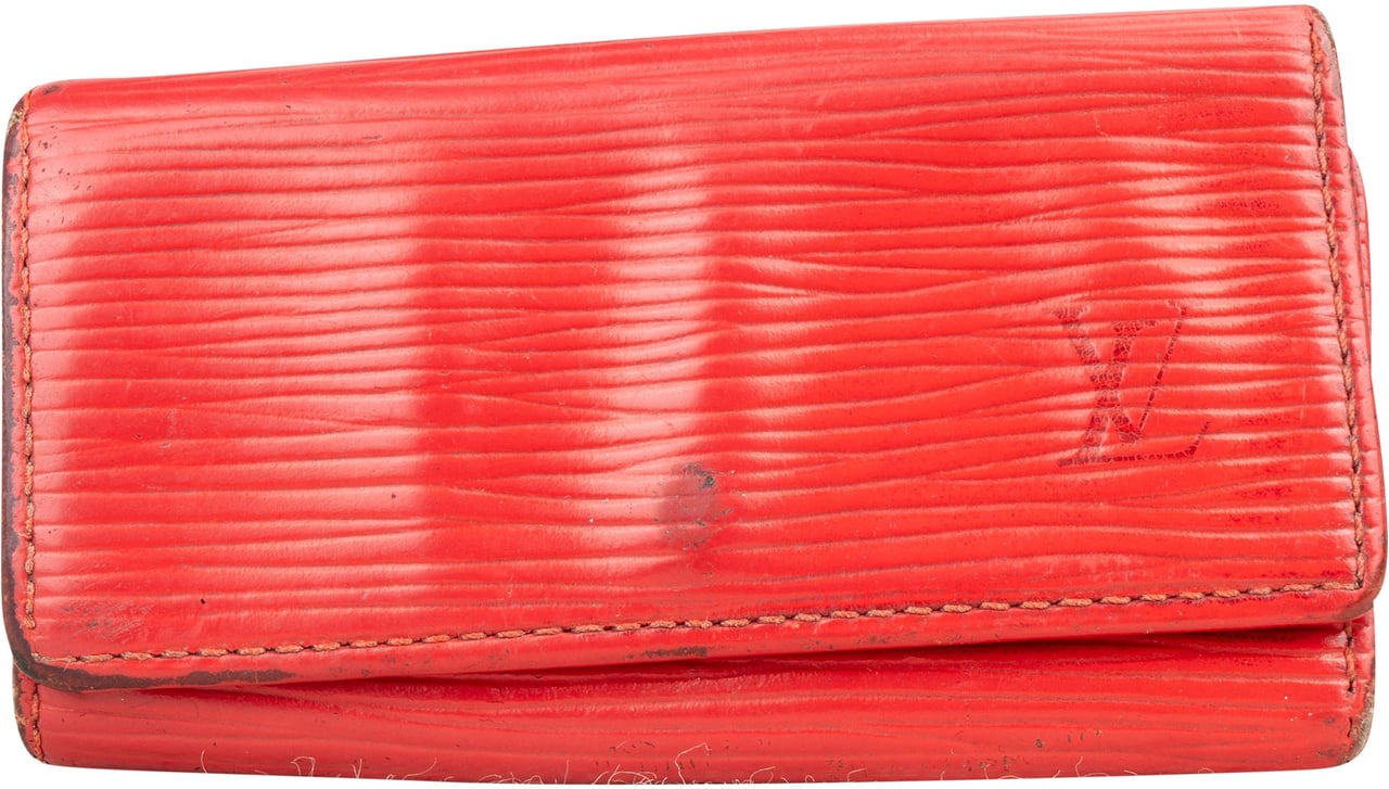 Louis Vuitton Louis Vuitton Rouge Epi Leather Keyholder Rood