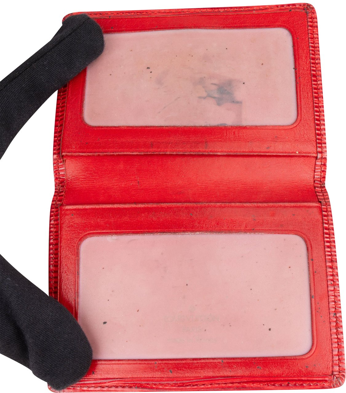 Louis Vuitton Louis Vuitton Rouge Epi Leather Cardholder Rood