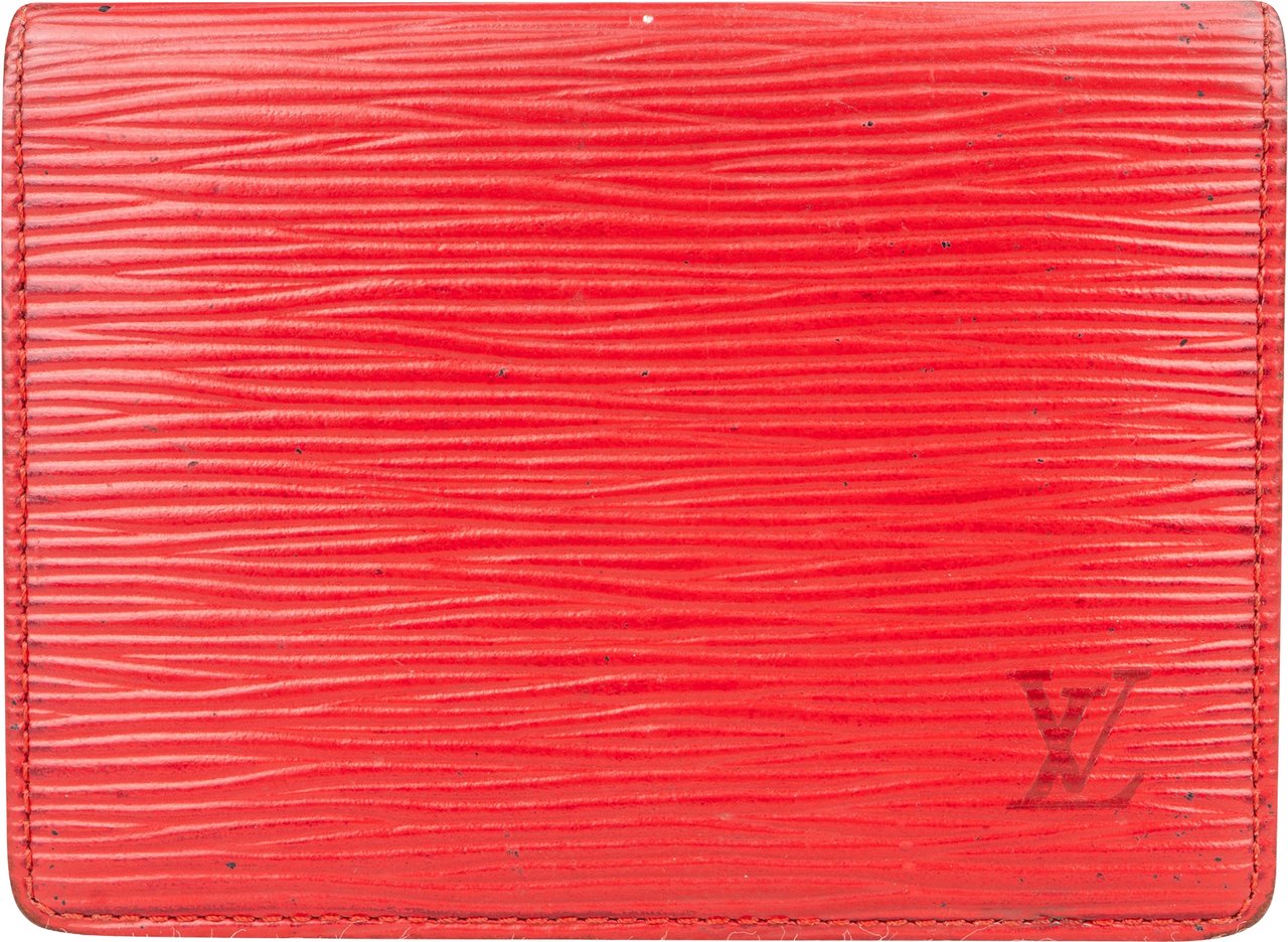 Louis Vuitton Rouge Epi Leather Cardholder Divers