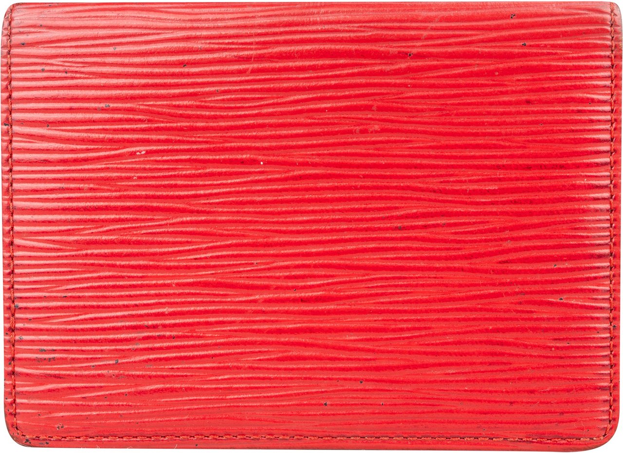 Louis Vuitton Louis Vuitton Rouge Epi Leather Cardholder Rood