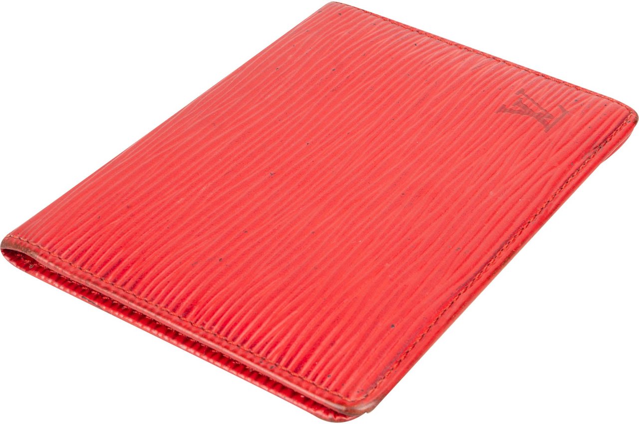 Louis Vuitton Rouge Epi Leather Cardholder Divers